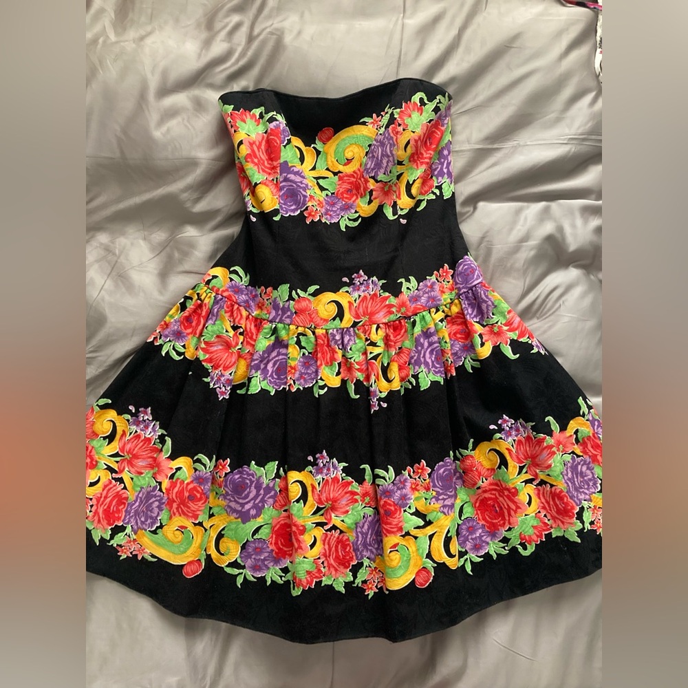 Vintage strapless dress